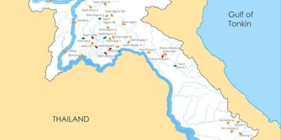 Ramani ya laos mto